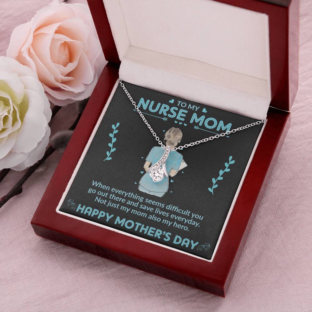 Beautiful Sparkly Pendant Necklace For Mothers Day Alluring Beauty Necklace