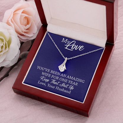 Amazing Wife - 1St Anniversary Gift For Wife 1  Alluring Beauty Necklace