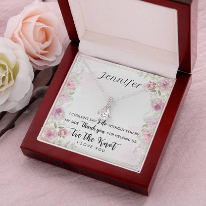 Bridesmaid Gift Bridesmaid Earrings Customize Bridesmaid Necklace Initial Necklace Bridesmaid Jewelry Alluring Beauty Necklace