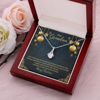 Christmas Gift For Grandma Grandmother Necklace Diamond Necklace Nana Mama Grandparents For Women For Her Alluring Beauty Necklace