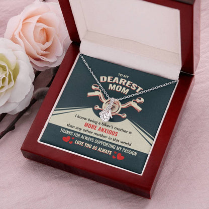 Biker's Mother Gift - Supporting My Passion - The Alluring Beauty Necklace Alluring Beauty Necklace