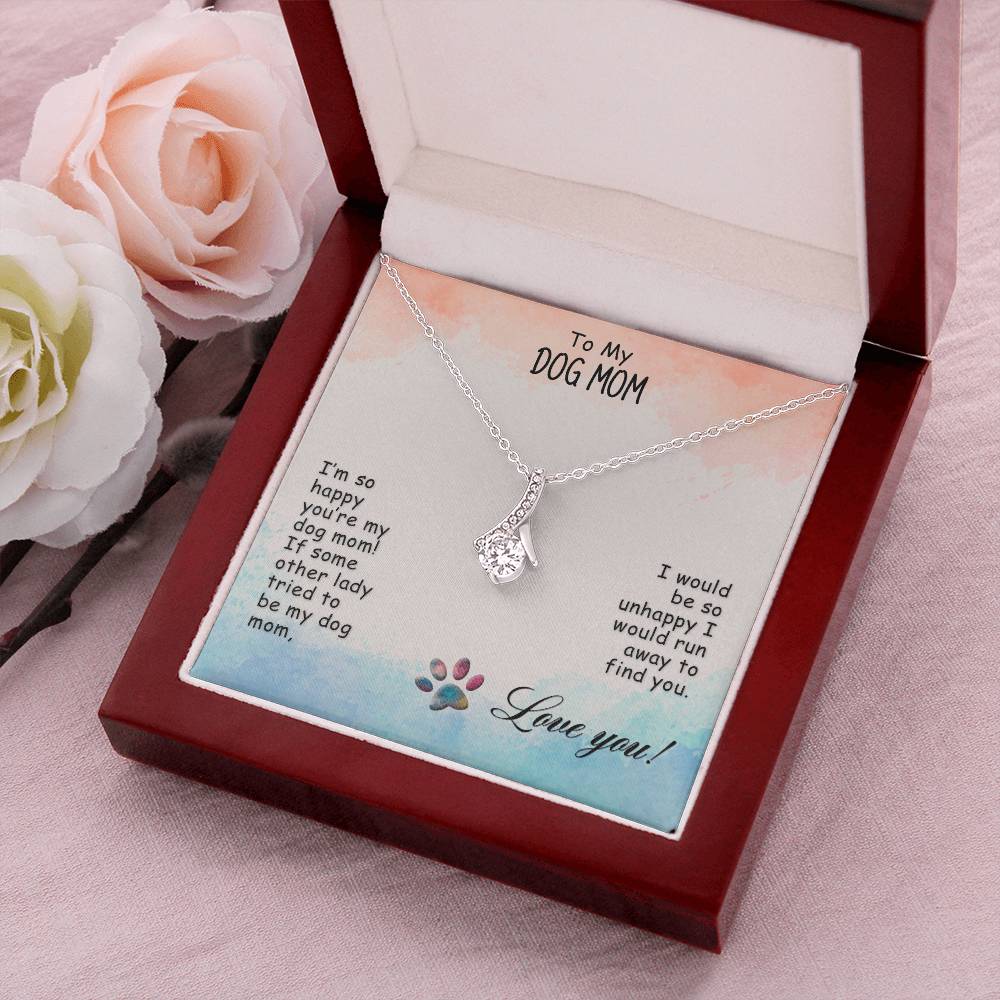 Best Gift Dogmom Alluring Beauty Necklace With Pod Message Card 1  Alluring Beauty Necklace