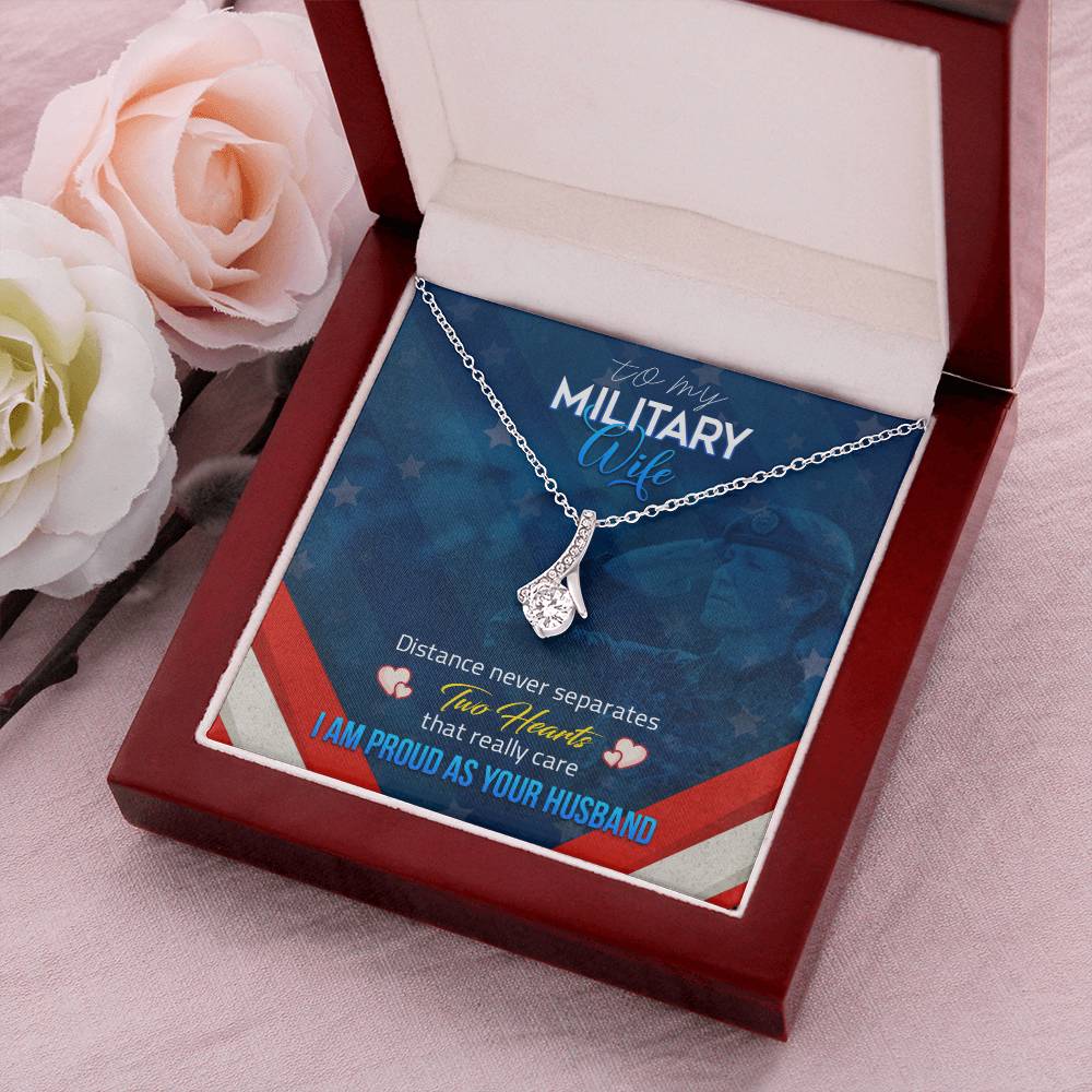 Beautiful Sparkly Pendant Military Wife Alluring Beauty Necklace