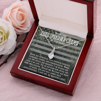 Beautiful Sparkly Pendant Air Force Wife Alluring Beauty Necklace