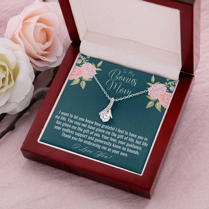 Bonus Mom Gift Mothers Day Gift For Step Mom Stepmom Birthday Gift Jewelry Gift For Bonus Mom From Stepsonstepdaughter Alluring Beauty Alluring Beauty Necklace