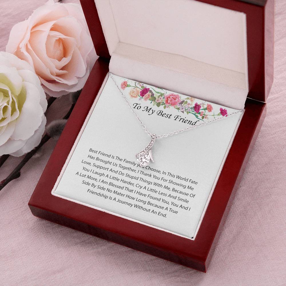 Best Friend Necklace Best Friend Birthday Long Distance Best Friend Best Friend Jewelry Alluring Beauty Necklace