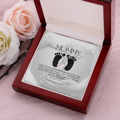 Baby Shower Gift New Mommy Necklace Pregnant Wife Gift To My Mommy I May Just Be A Bump But I Love You More Than You Alluring Beauty Necklace