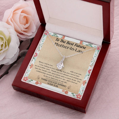 Gift For Future Mother-In-Law - When I Fell In Love With Your Son - Alluring Alluring Beauty Necklace