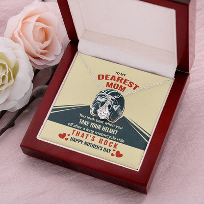 Biker's Mom Gift - That's Rock - The Alluring Beauty Necklace Alluring Beauty Necklace