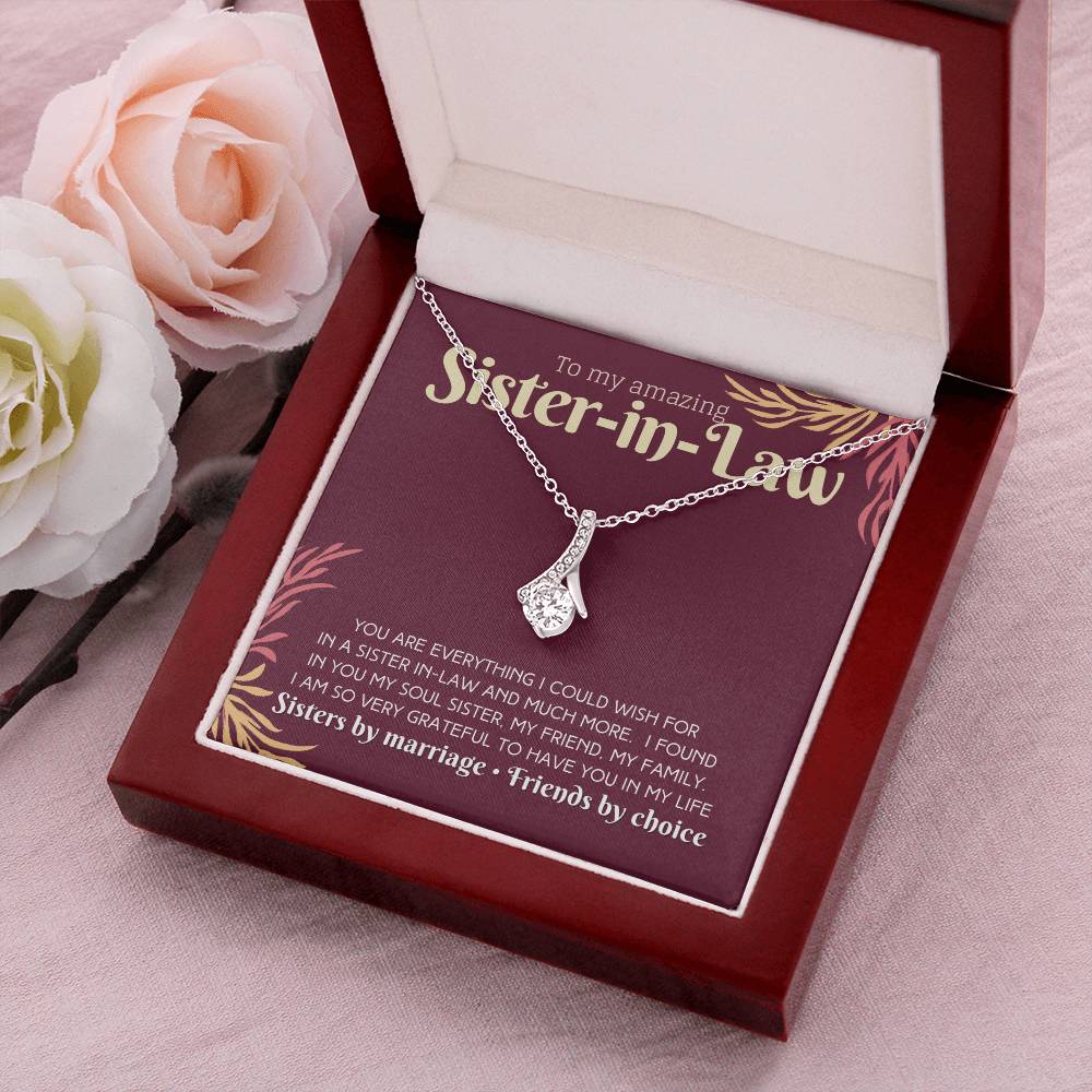 Amazing Sister In Law Necklace Gift Alluring Beauty Necklace