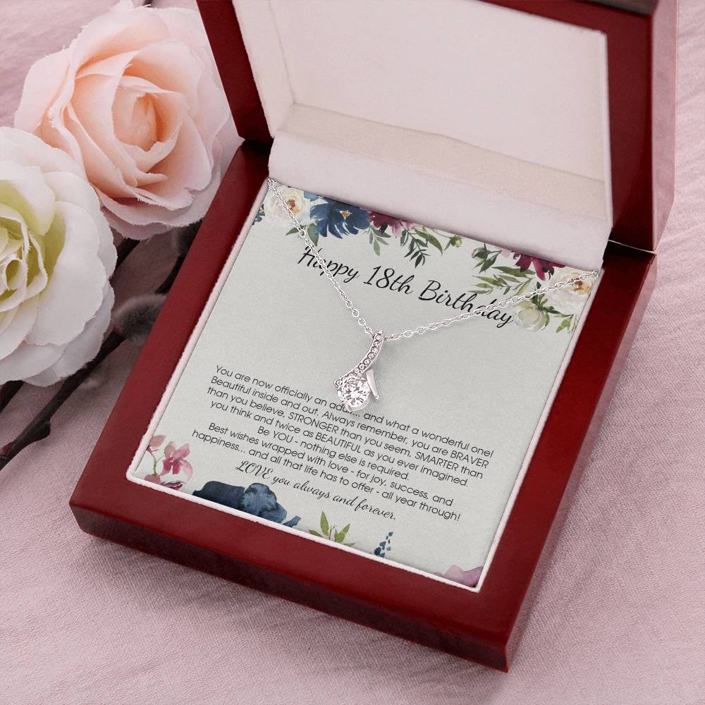 Customize Gift For 18 Year Old Girl 18Th Birthday Gift For Girls Alluring Beauty Necklace