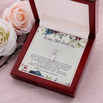 Customize Gift For 18 Year Old Girl 18Th Birthday Gift For Girls Alluring Beauty Necklace
