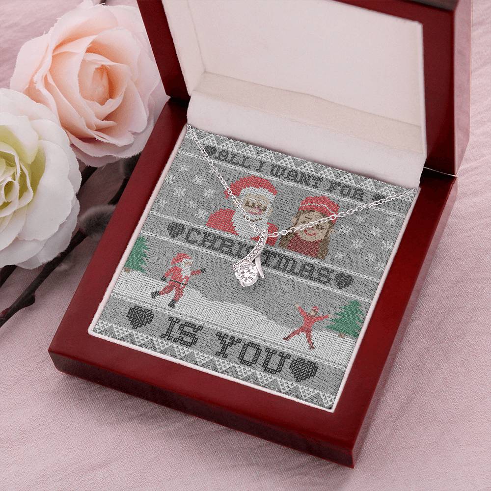 All I Want For Christmas Is You Necklace Pendant Alluring Beauty Necklace