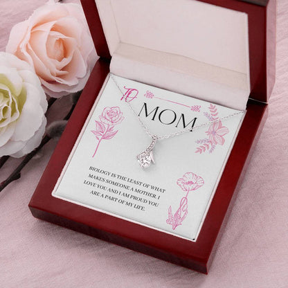 Beautiful Sparkly Necklace For Mothers With A Lovely Message Card. Alluring Beauty Necklace