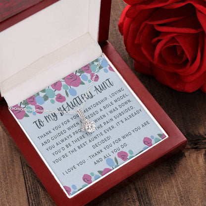 Aunt Necklace Auntie Aunt Gift Aunt Charm Aunt Jewelry New Aunt Best Auntie Ever My Aunt Loves Me Alluring Beauty Necklace