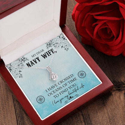 Beautiful Sparkly Pendant Navy Wife Alluring Beauty Necklace