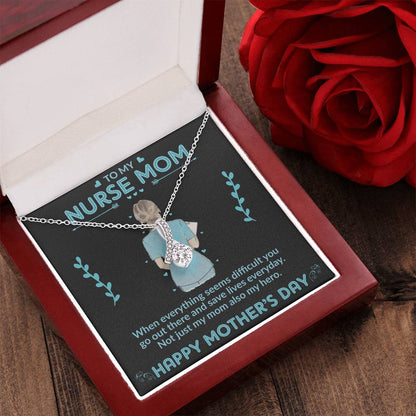 Beautiful Sparkly Pendant Necklace For Mothers Day Alluring Beauty Necklace