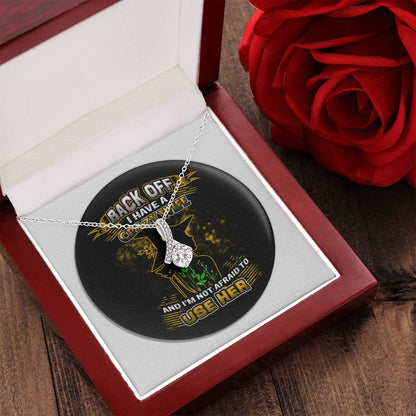 Back Off I Have A Crazy Wife Alluring Beauty Necklace