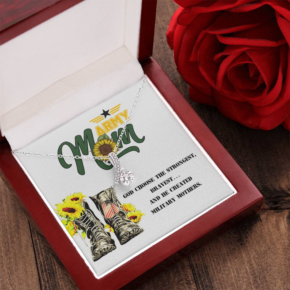 Army Mom Gift - Strongest - The Alluring Beauty Necklace Alluring Beauty Necklace