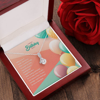 Birthday Edition Thank You Mom! For All You've Done - Alluring Necklace Alluring Beauty Necklace