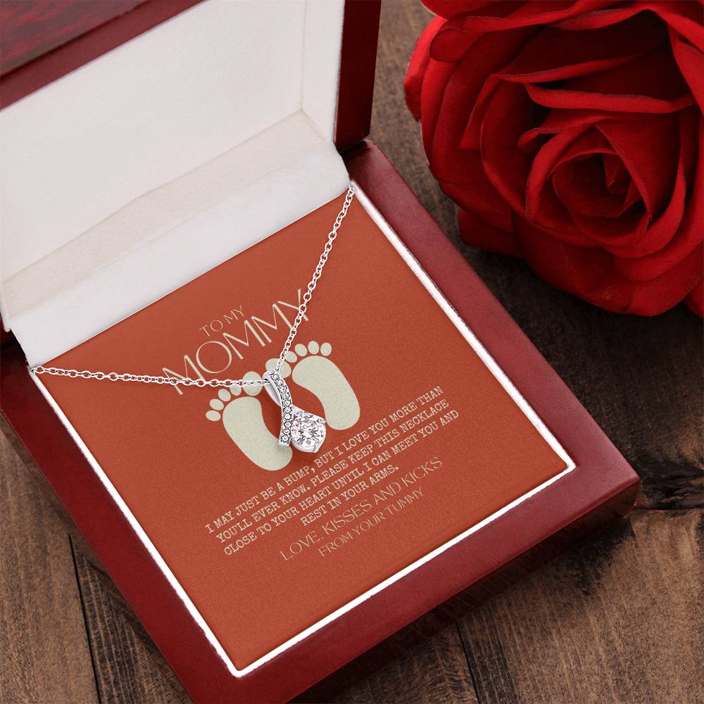 Baby Shower Gift New Mommy Necklace Pregnant Wife Gift To My Mommy 1  Alluring Beauty Necklace