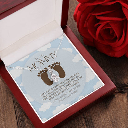 Baby Shower Gift New Mommy Necklace Pregnant Wife Gift To My Mommy I May Just Be A Bump But I Love You More Alluring Beauty Necklace