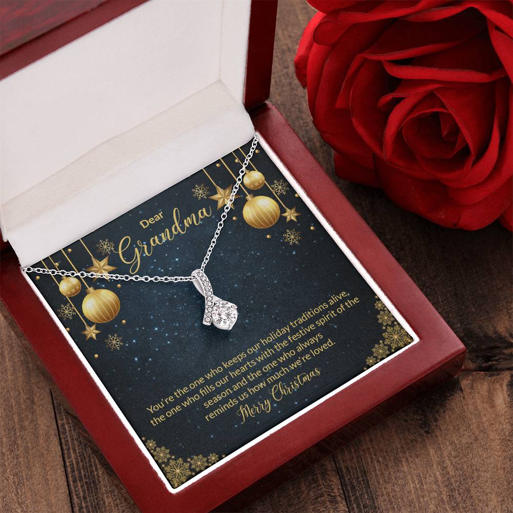 Christmas Gift For Grandma Grandmother Necklace Diamond Necklace Nana Mama Grandparents For Women For Her Alluring Beauty Necklace