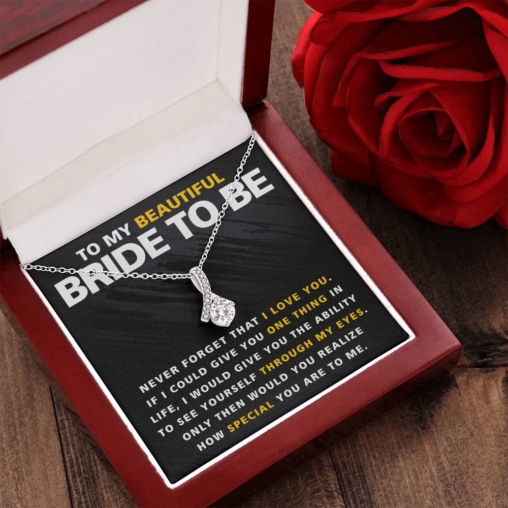 Beautiful Bride To Be One Thing Necklace Alluring Beauty Necklace