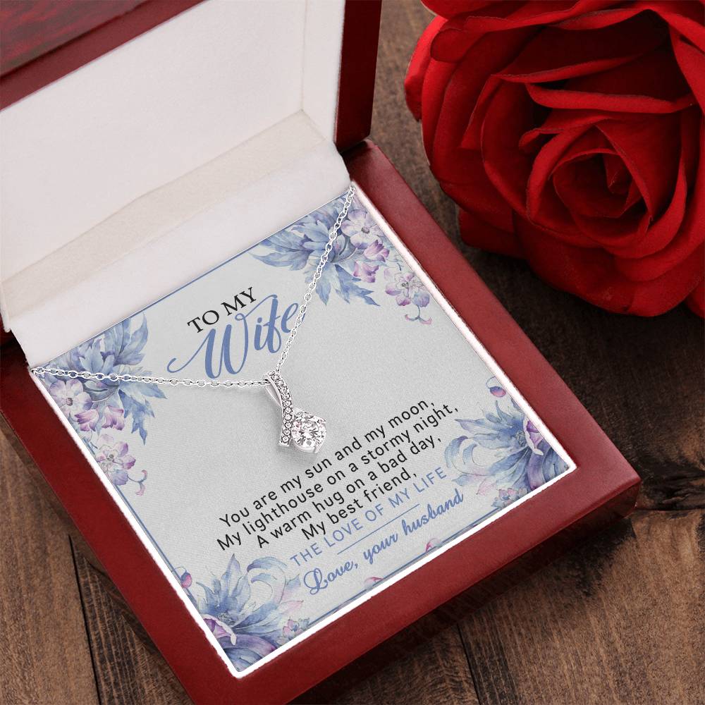 Alluring Beauty Necklace To My Wife You Are My Sun And My Moon Alluring Beauty Necklace
