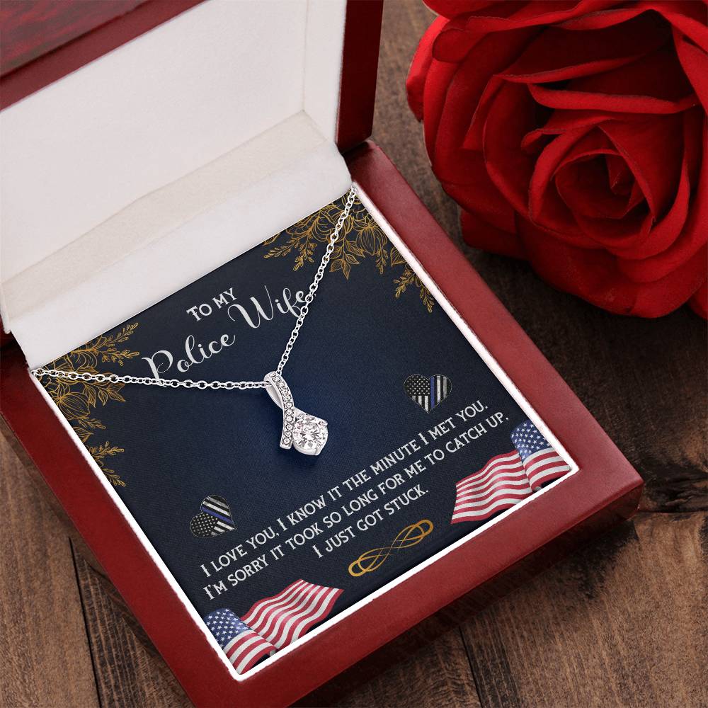 Beautiful Sparkly Pendant Police Wife Alluring Beauty Necklace