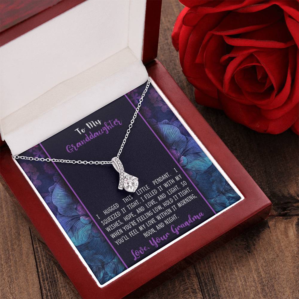Best Gift For Granddaughter - Beautiful Sparkly Pendant Alluring Beauty Necklace
