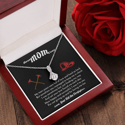 Best Mom Ever - Love Your Firefighter Alluring Beauty Necklace