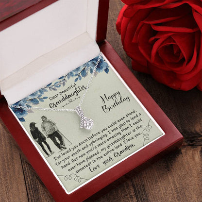 Beautiful Sparkly Necklace For Granddaughter Alluring Beauty Necklace