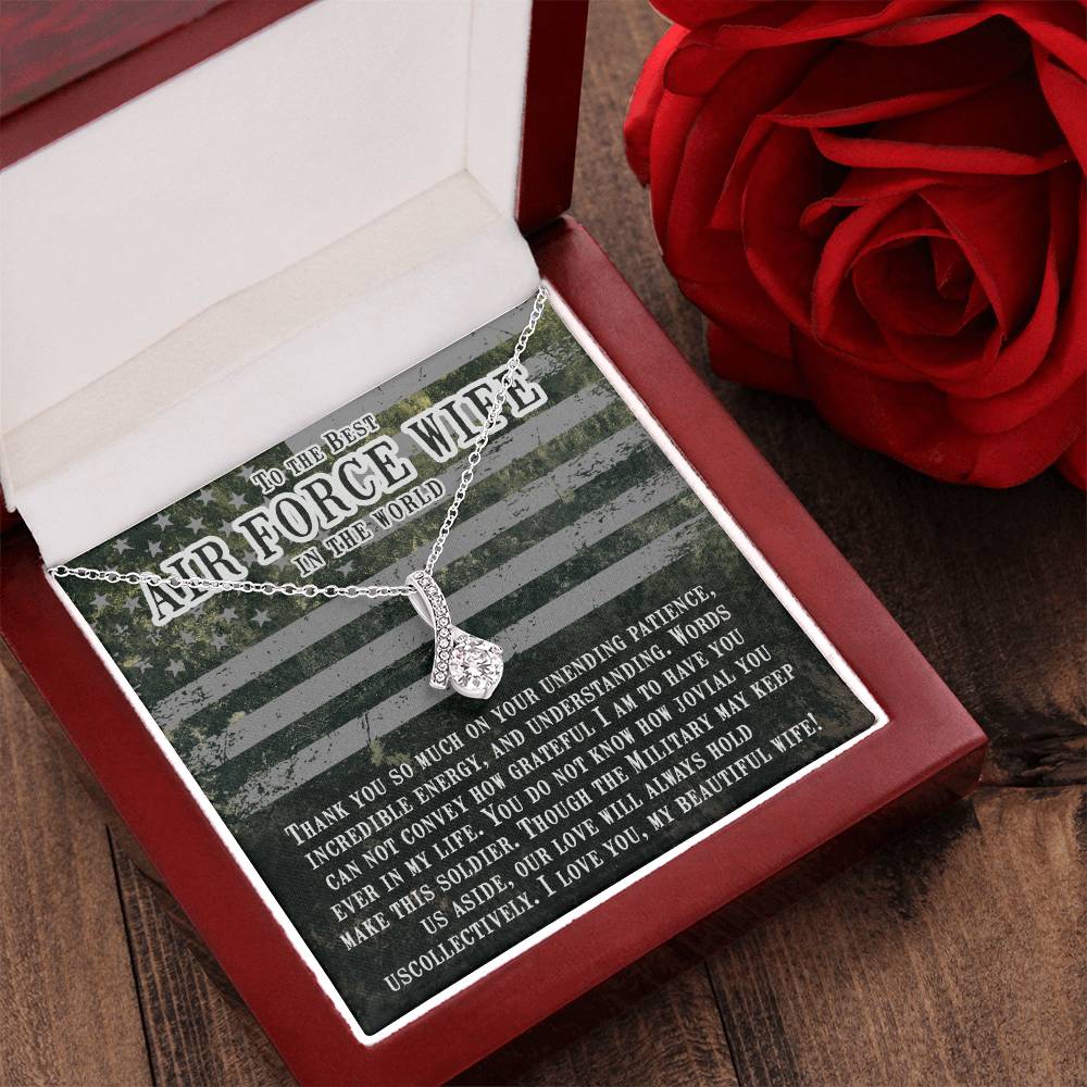 Beautiful Sparkly Pendant Air Force Wife Alluring Beauty Necklace