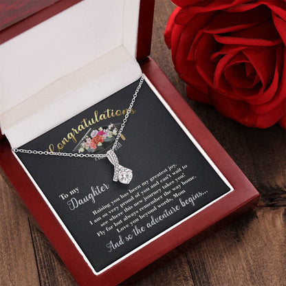 Alluring Beauty Necklace Graduation Gift For Daughter With Message Card Alluring Beauty Necklace