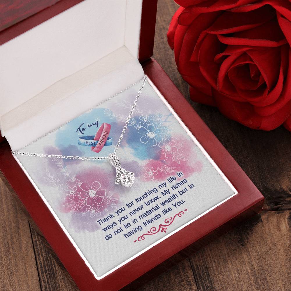 Best Friend Gift Best Friend Necklace Best Friend Distance Gifts Best Friend Birthday Gift - To My Best Friend Hearts Necklace Alluring Beauty Necklace