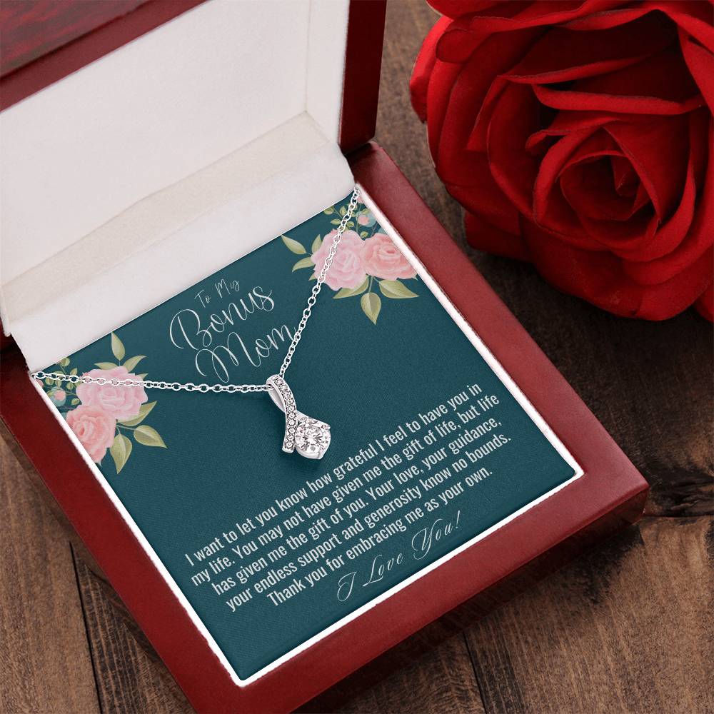 Bonus Mom Gift Mothers Day Gift For Step Mom Stepmom Birthday Gift Jewelry Gift For Bonus Mom From Stepsonstepdaughter Alluring Beauty Alluring Beauty Necklace