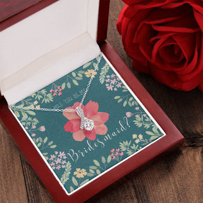 Bridesmaid Proposal Necklace Bridesmaid Proposal Jewelry Bridesmaid Proposal Matron Of Honor Gift 1  Alluring Beauty Necklace