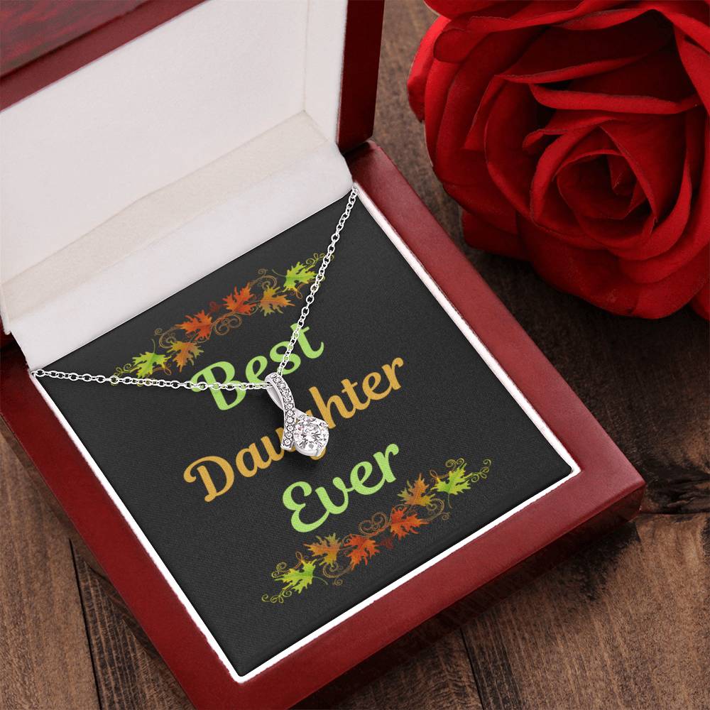 Best Daughter Ever 1  Alluring Beauty Necklace