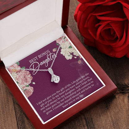 Best Bonus Daughter Gift For Bonus Daughter Birthday Gift Christmas Gift Alluring Beauty Necklace