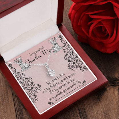 Beautiful Sparkly Pendant Teacher Wife Alluring Beauty Necklace