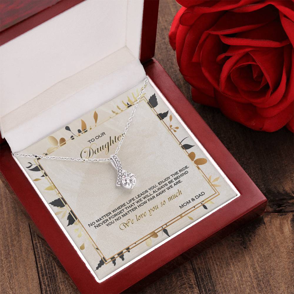 Alluring Beauty Necklace To Your Daughter – From Mom & Dad With Love – Jewelry Gift B2d6t4 Alluring Beauty Necklace