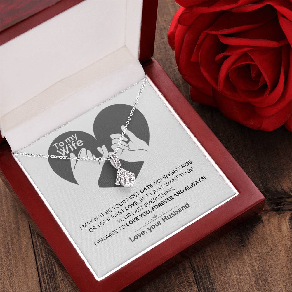 To My Wife Love Promise Alluring Beauty Necklace