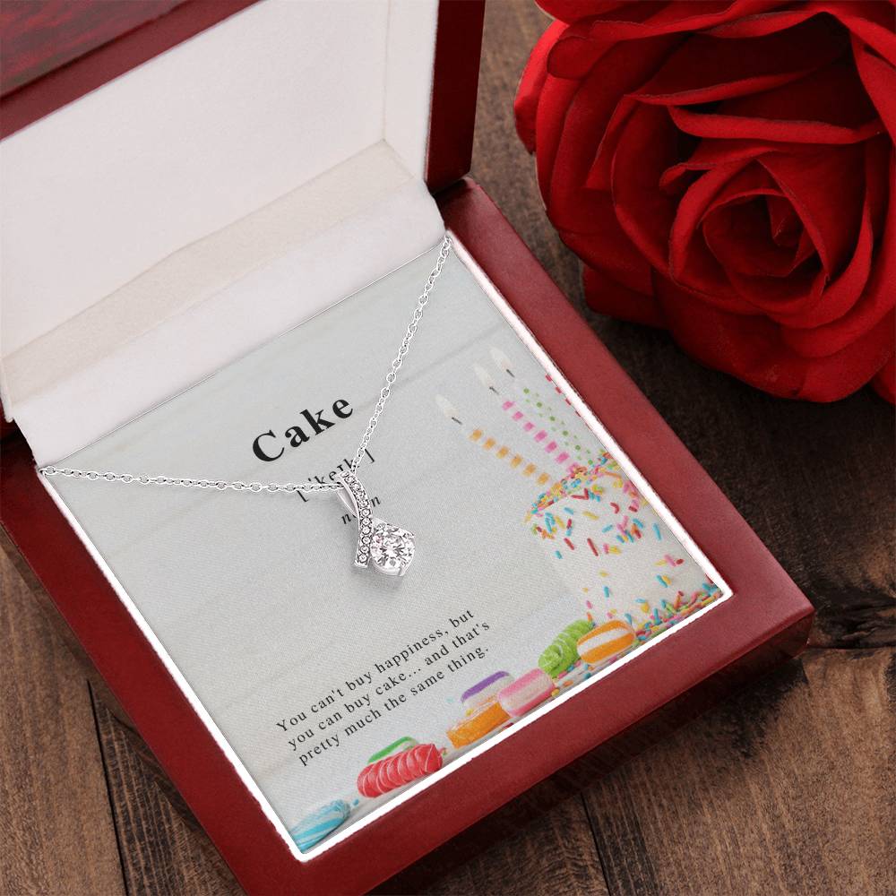 Cake Ribbon Necklace Alluring Beauty Necklace