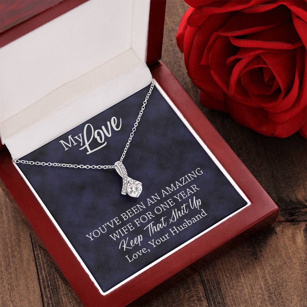 Amazing Wife - 1St Anniversary Gift For Wife Alluring Beauty Necklace