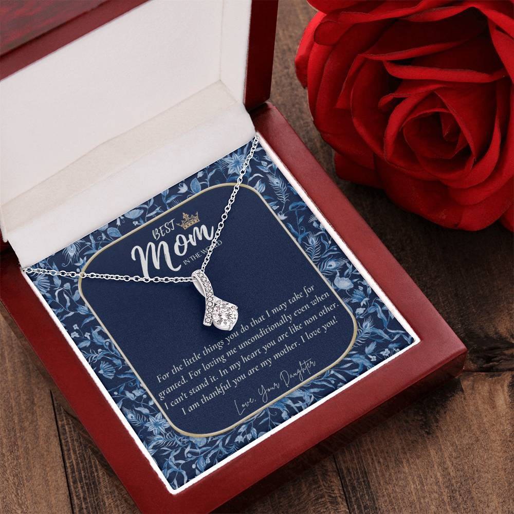 Best Mom In The World Necklace Badass Mom Gift Beautiful Mom Gift Best Mom Gift Mother’S Day Gift Birthday Gift For Mom Alluring Beauty Necklace