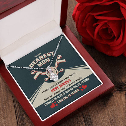 Biker's Mother Gift - Supporting My Passion - The Alluring Beauty Necklace Alluring Beauty Necklace