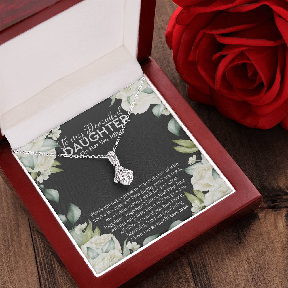 Bride Gift From Mom To Daughter On Wedding Day Gift For Daughter On Wedding Day From Mother Wedding Necklace Gift To Daughter Alluring Beauty Necklace